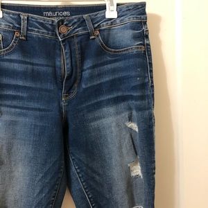 High rise skinny jeans